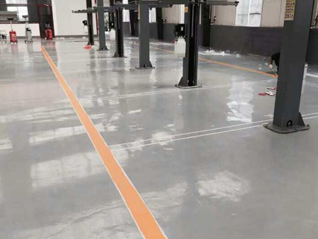 汽修廠環(huán)氧平涂地坪